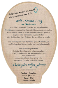 Welt-Stoma-Tag 2015 - Motiv 1