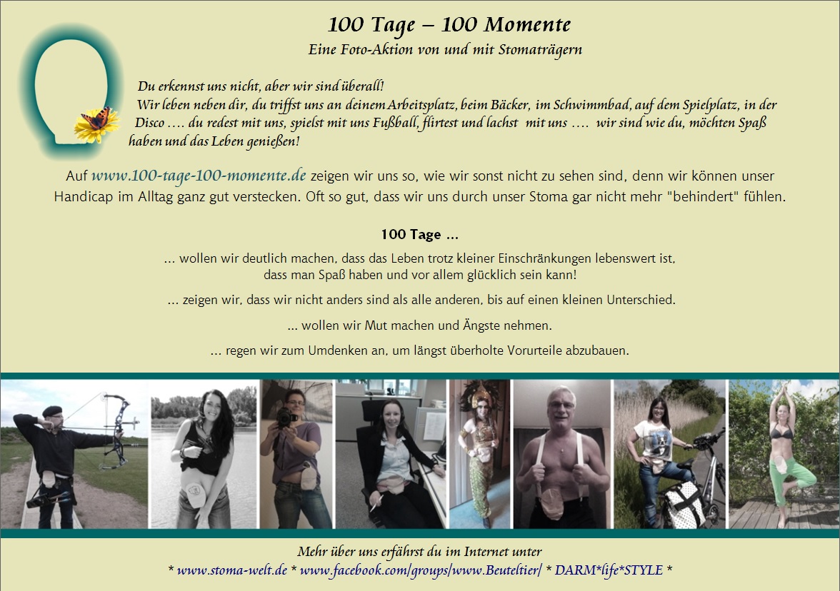 100 Tage - 100 Momente - Flyer
