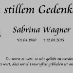 Sabrina - In stillem Gedenken